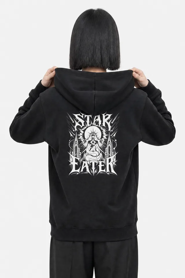Serpent Saint Hoodie on model
