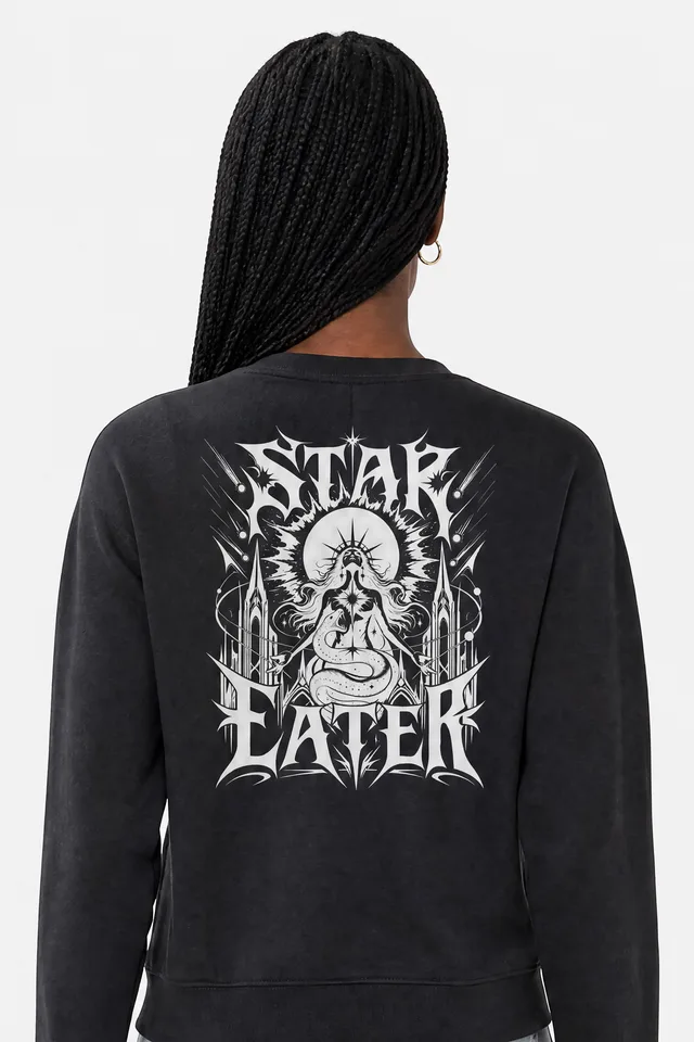 Serpent Saint Sweatshirt on model