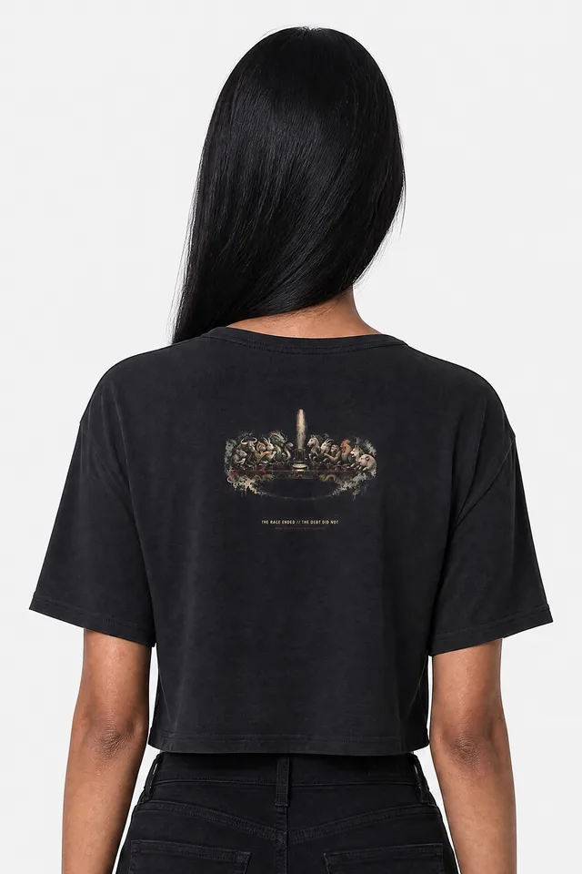 The Thirteenth Seat Crop Top on model
