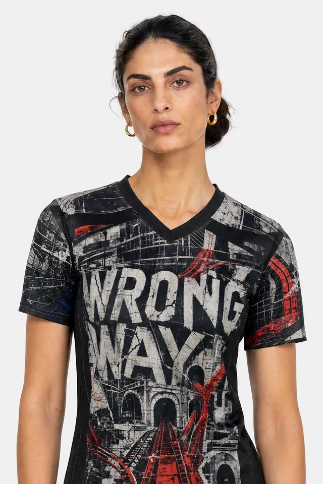 Wrong Way Heaven Jersey on model