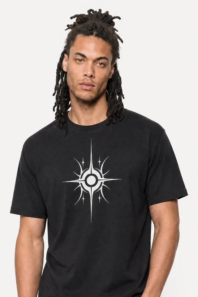 Sun Sigil Tee on model