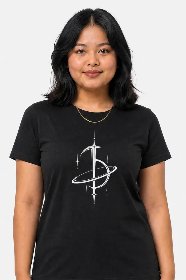 Saturn Sigil Tee on model