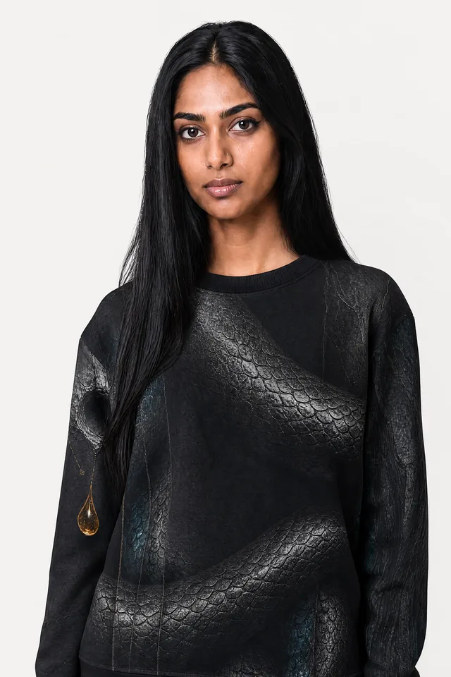 Calm Is Armed Sweatshirt on model