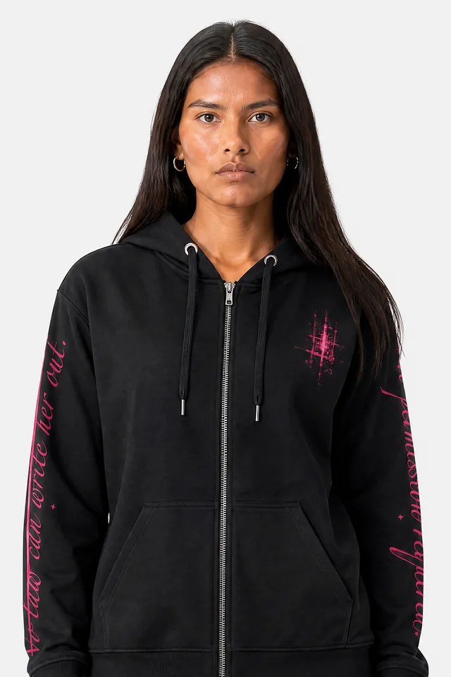 Energy Code Zip Hoodie on model