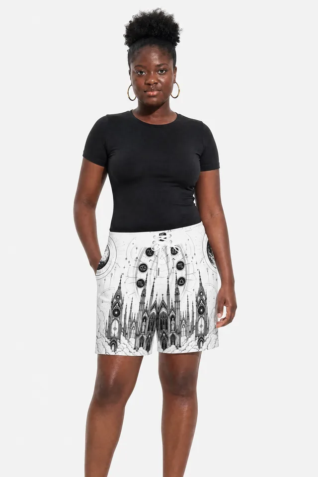 Zodiac Cathedral Board Shorts on model