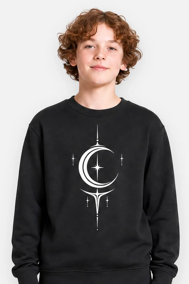 Moon Sigil Youth Crew on model