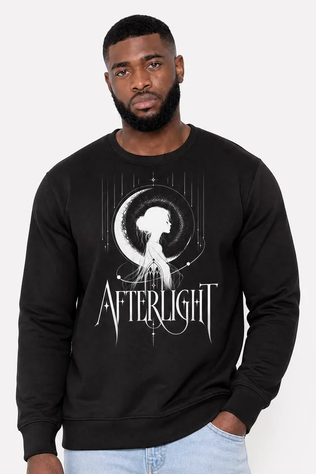 Dissolving Halo Sweatshirt on model