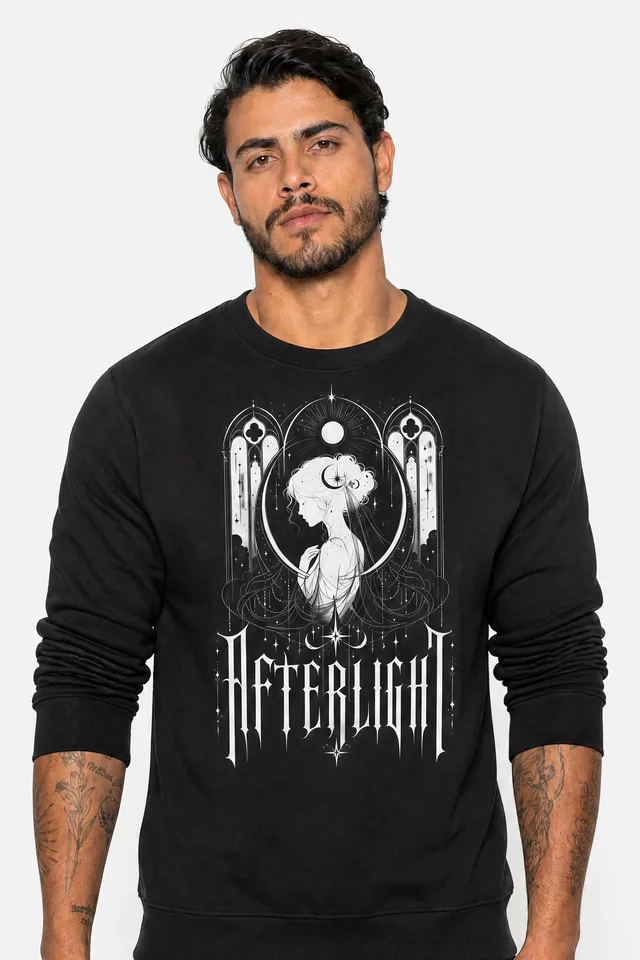 Stained Arch Sweatshirt on model