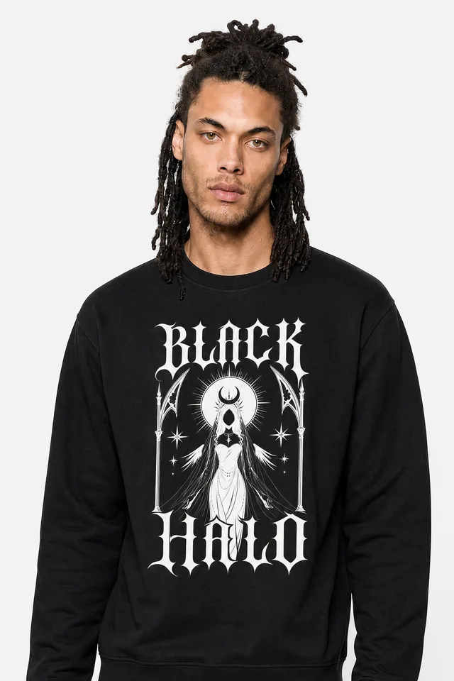 Night Bride Sweatshirt on model