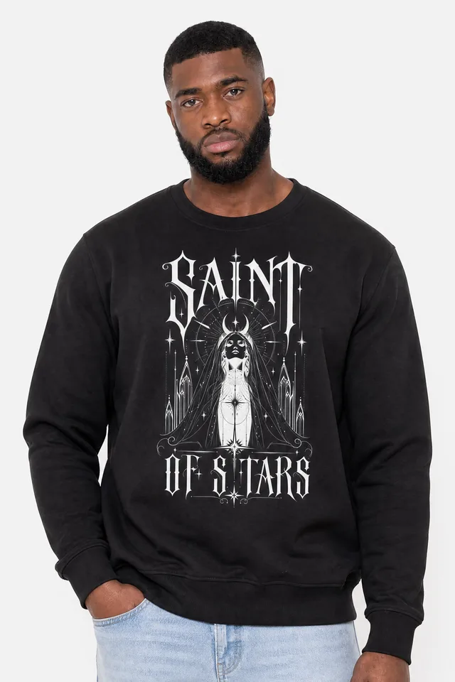 Silent Vigil Sweatshirt on model