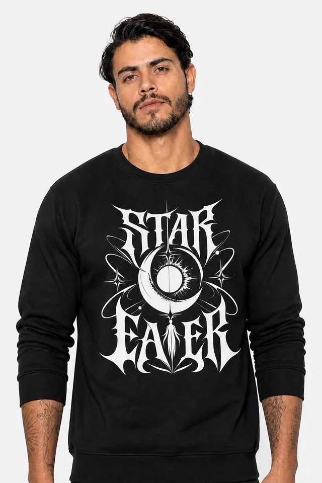 Serpent Moon Sweatshirt on model