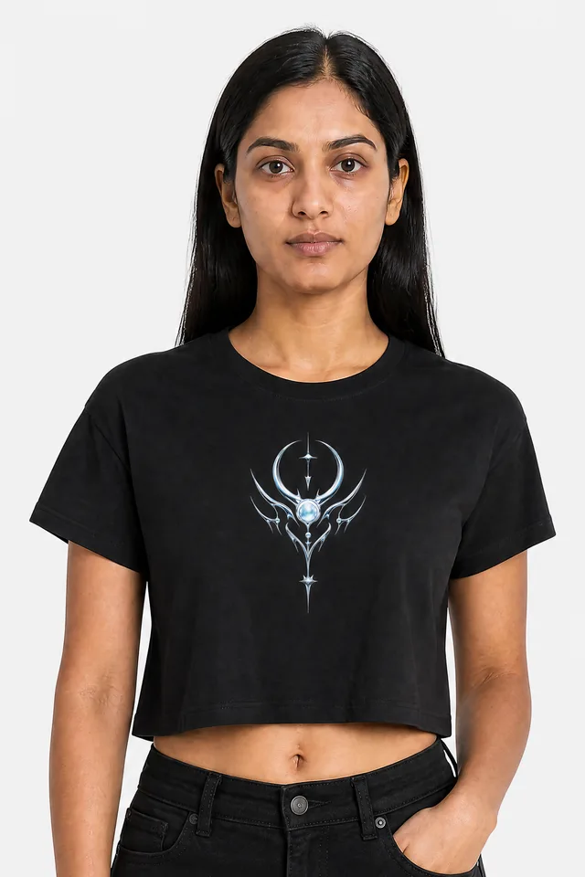 Ice Venus Crop Top on model