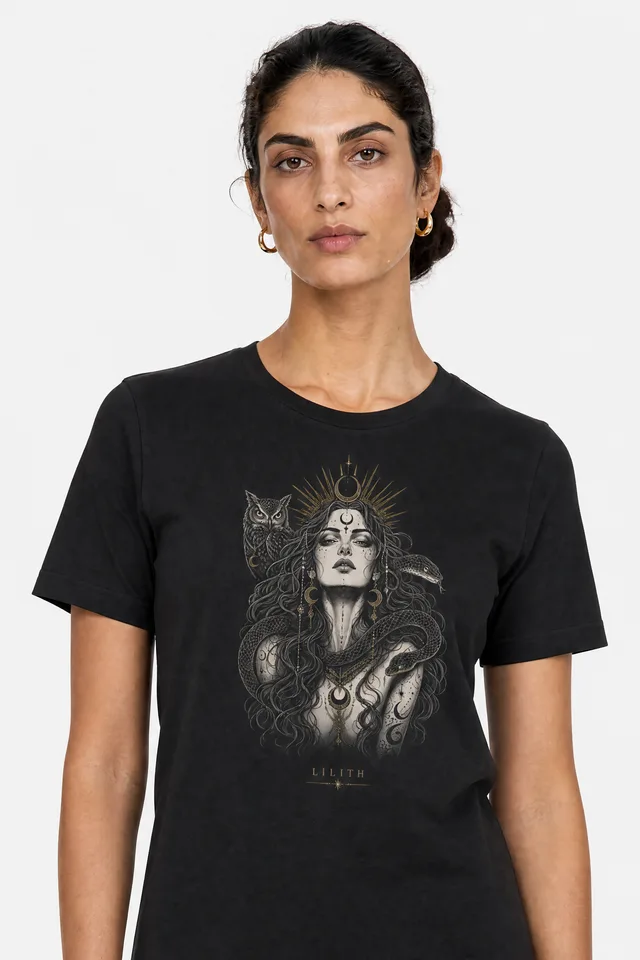 Lilith · The Untamed Tee on model