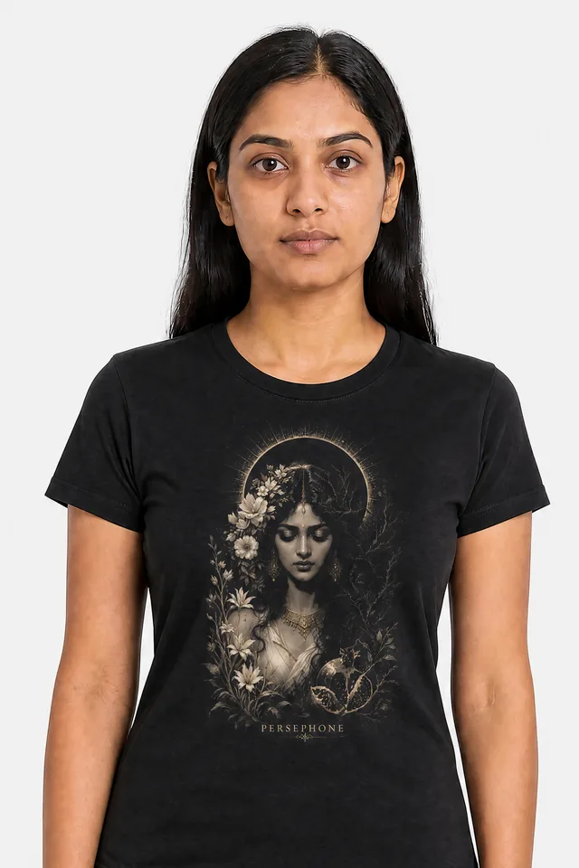 Persephone · The Dark Queen Tee on model