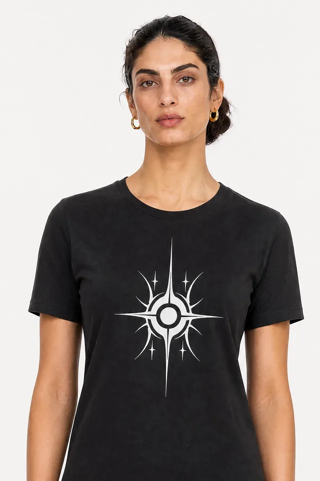 Sun Sigil Tee on model