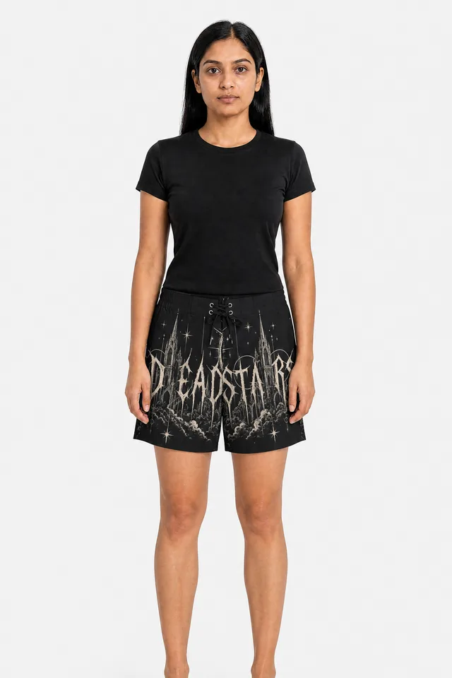 Dead Stars Board Shorts on model