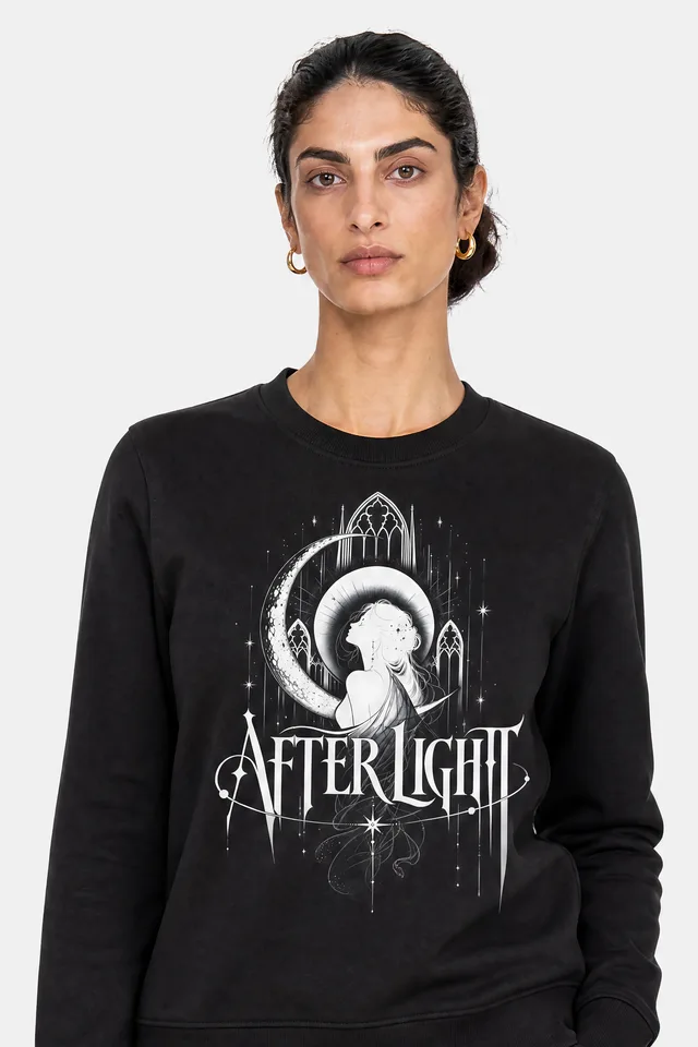 Crescent Vigil Sweatshirt on model